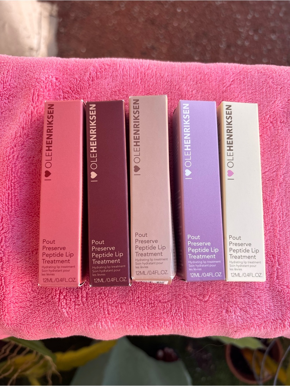 Ole Henriksen Pout Preserve Peptide Lip Treatment 5 Piece Set New Sealed